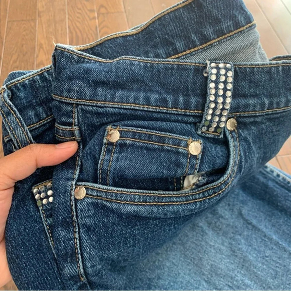 LAWMAN Vintage Embellished Western Cowgirl Semi Flare Denim Jeans Size 32 - Picture 16 of 16